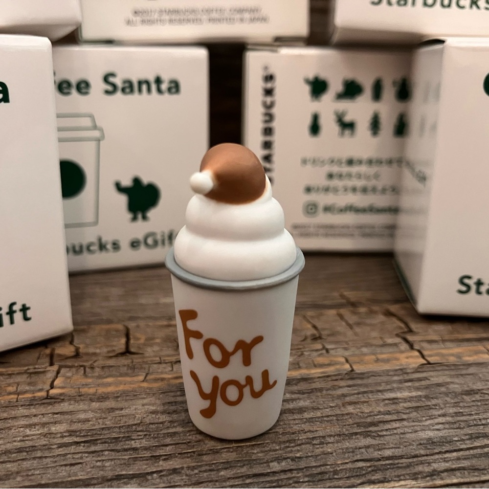 Starbucks 2017 JAPAN Christmas Coffee Santa eGift Figures HTF - Picture 12 of 16